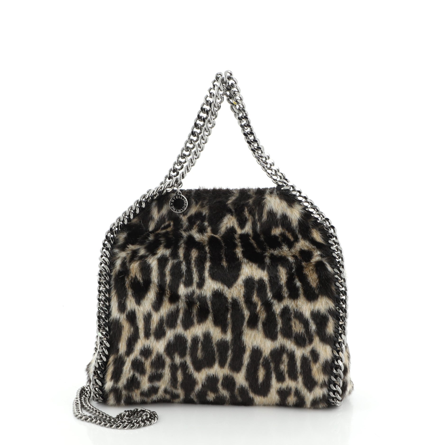 Falabella Fold Over Crossbody Bag Faux Fur Mini