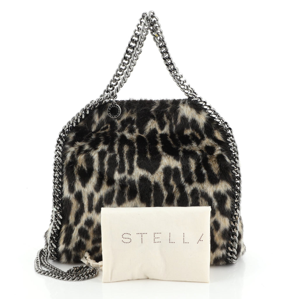 Falabella Fold Over Crossbody Bag Faux Fur Mini