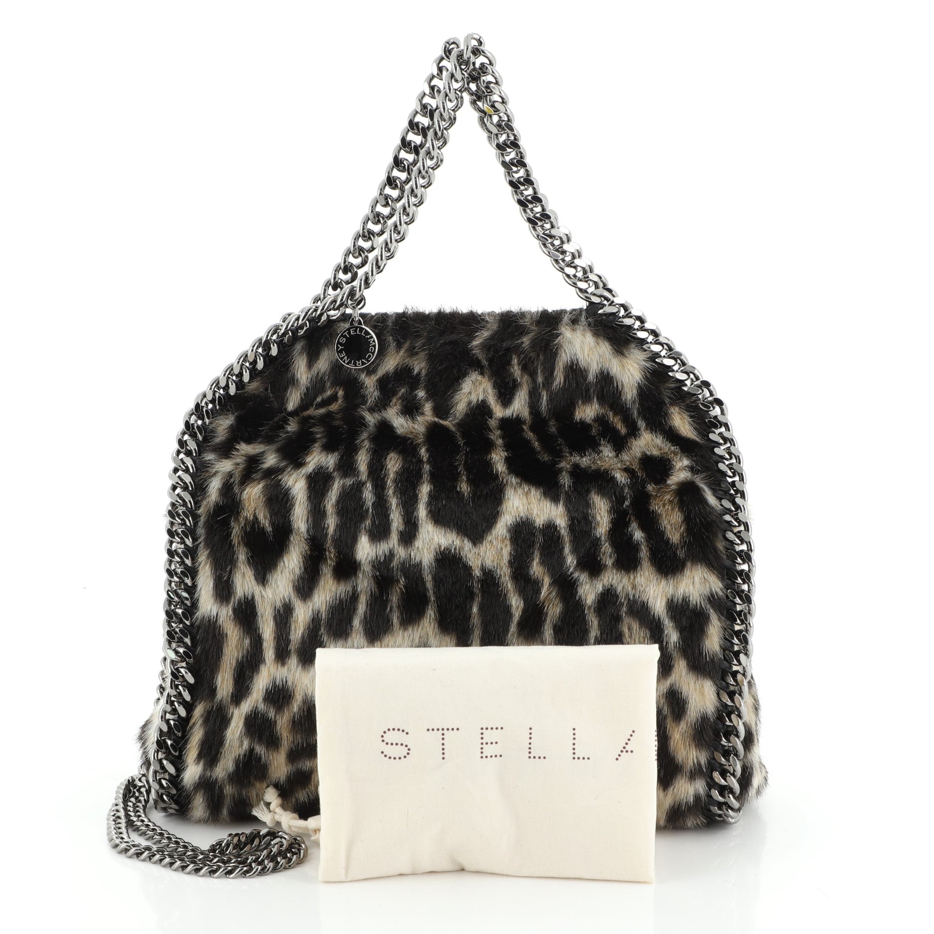 Falabella Fold Over Crossbody Bag Faux Fur Mini