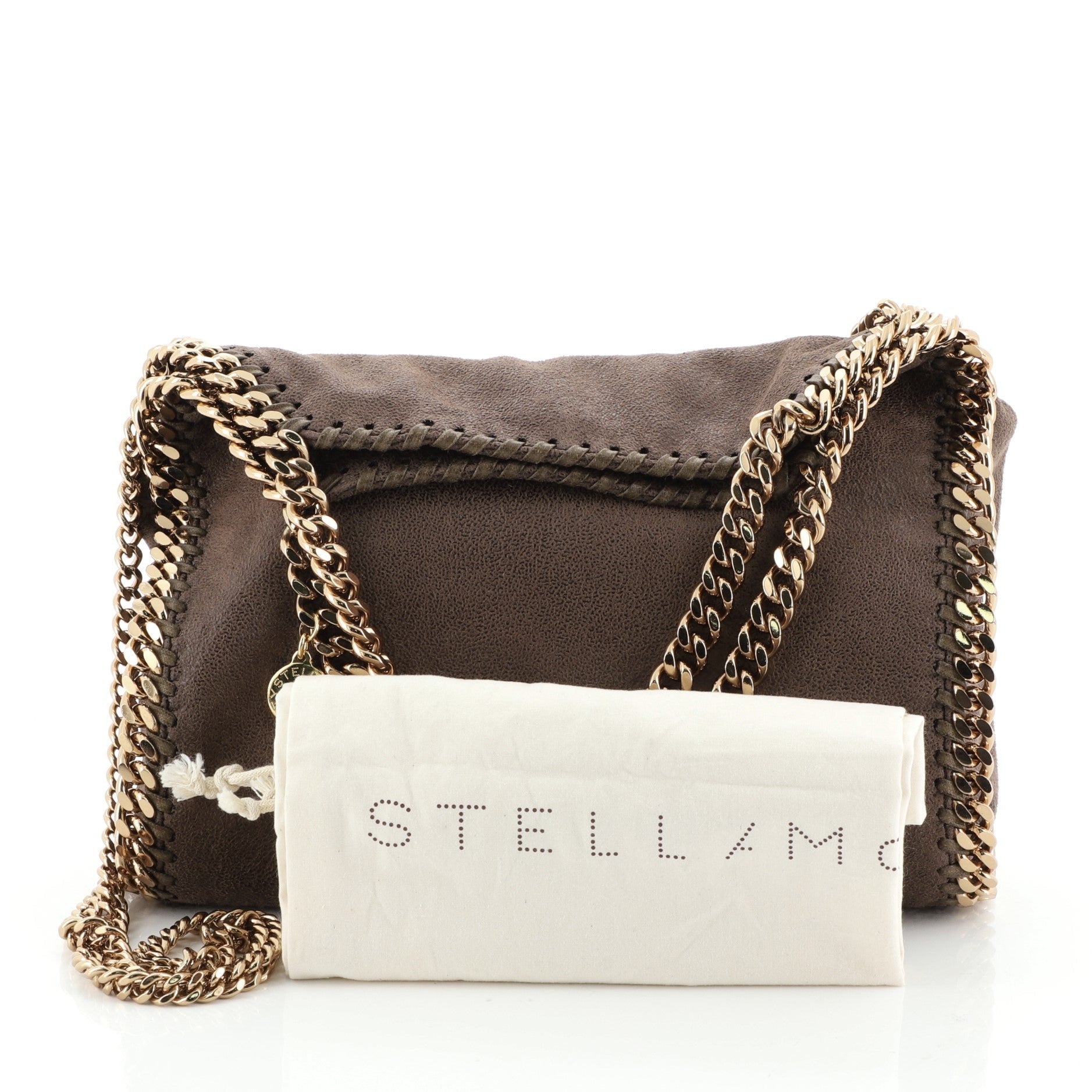 Falabella Fold Over Crossbody Bag Shaggy Deer Mini