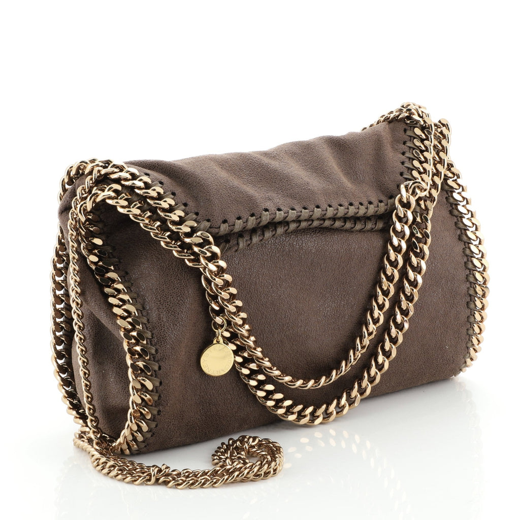 Falabella Fold Over Crossbody Bag Shaggy Deer Mini