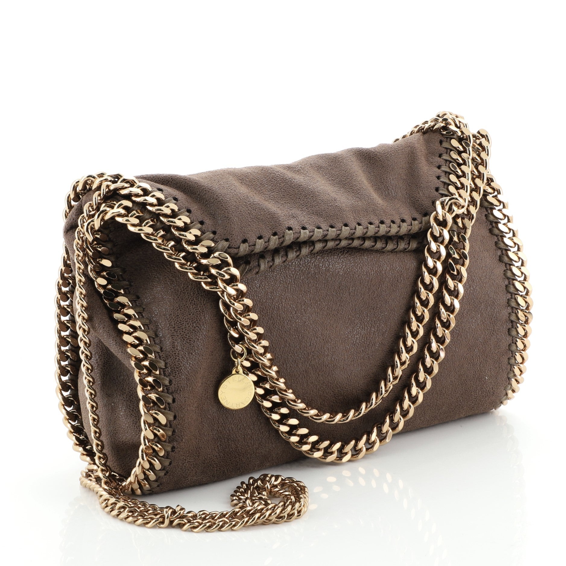 Falabella Fold Over Crossbody Bag Shaggy Deer Mini