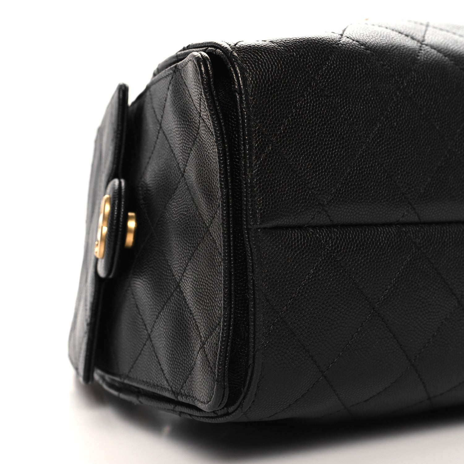 Caviar Quilted Small Chanel 25 Handbag Black