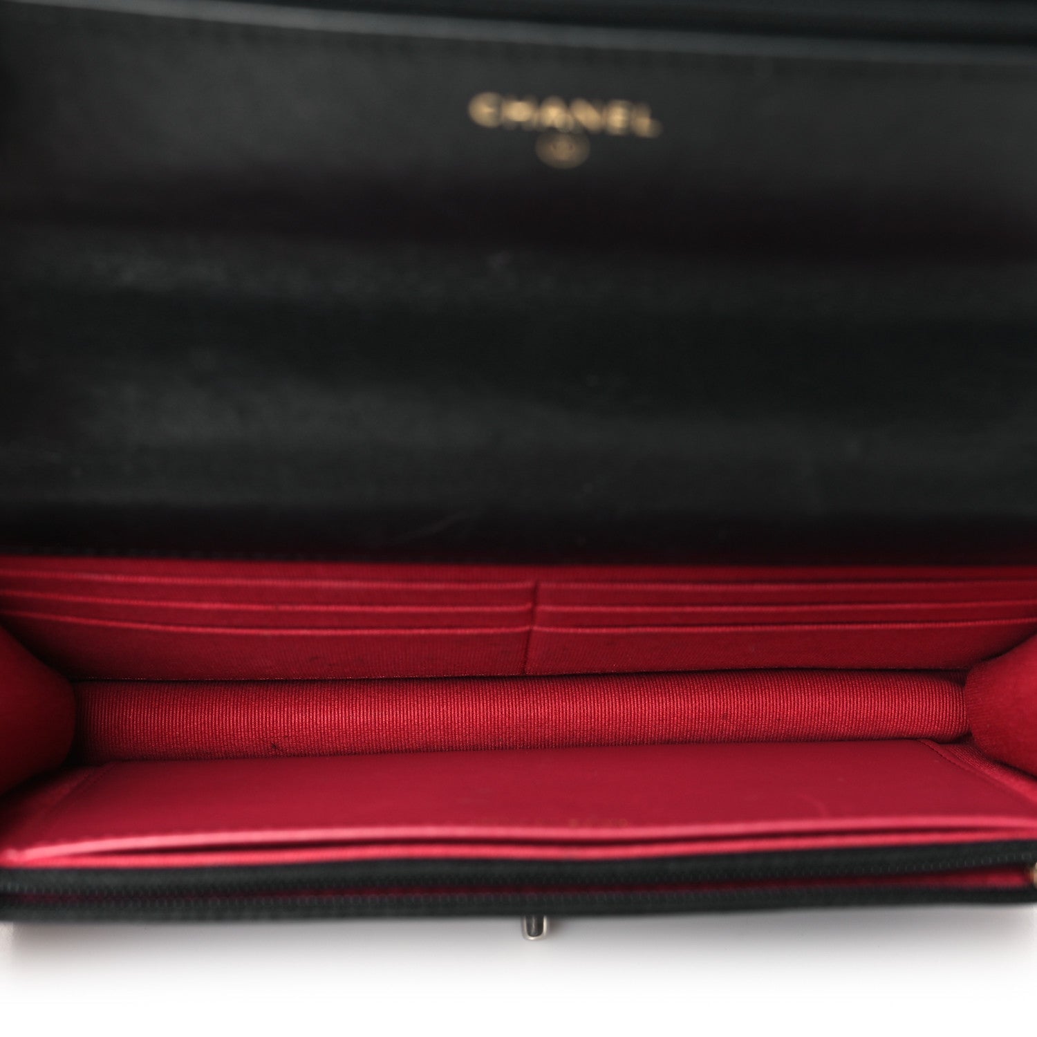 Lambskin Quilted Chanel 19 Wallet On Chain WOC Black