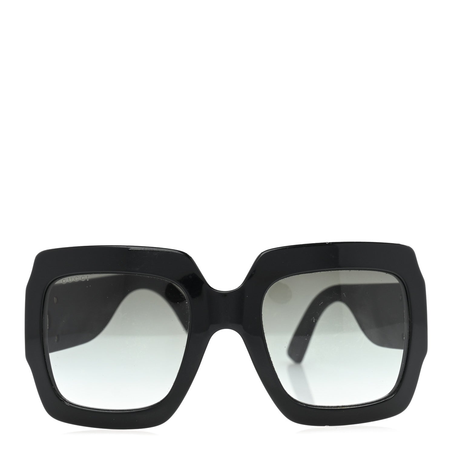 Square Frame Glitter GG0102S Sunglasses Black