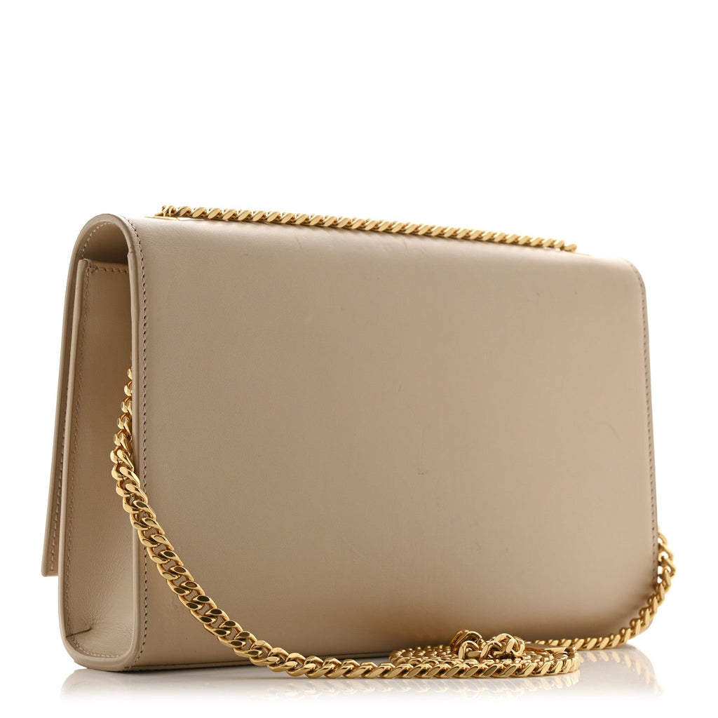 Smooth Calfskin Medium Classic Monogram Kate Tassel Satchel Nude Powder