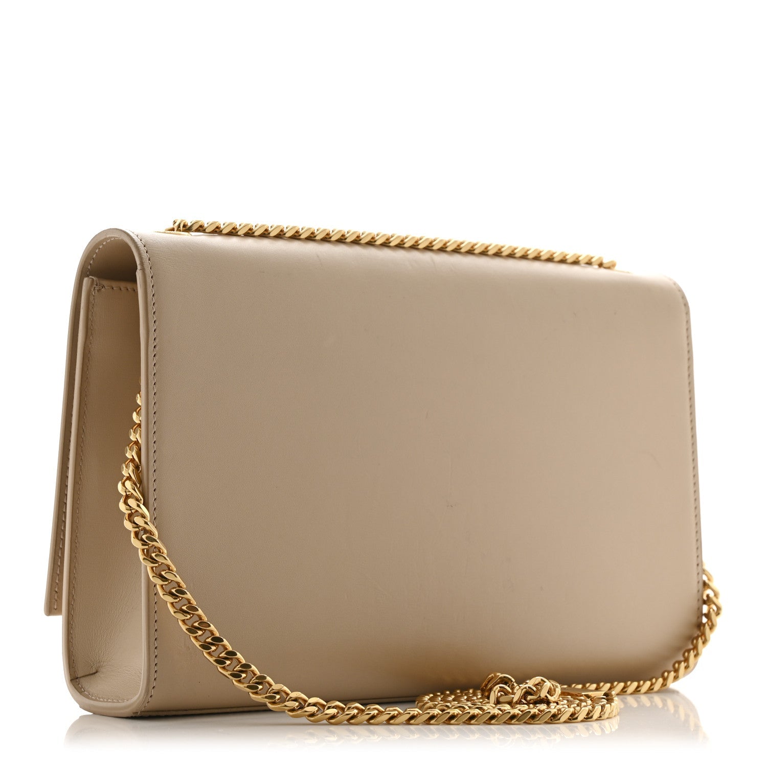 Smooth Calfskin Medium Classic Monogram Kate Tassel Satchel Nude Powder