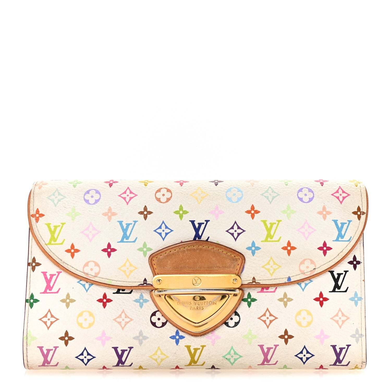 Monogram Multicolor Eugenie Wallet White