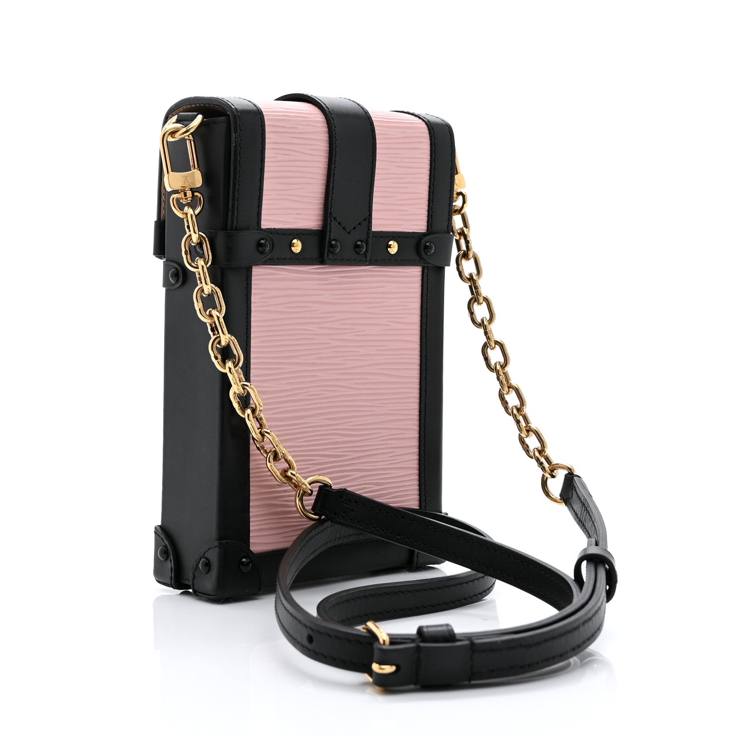 Epi Pochette Trunk Verticale Rose Ballerine