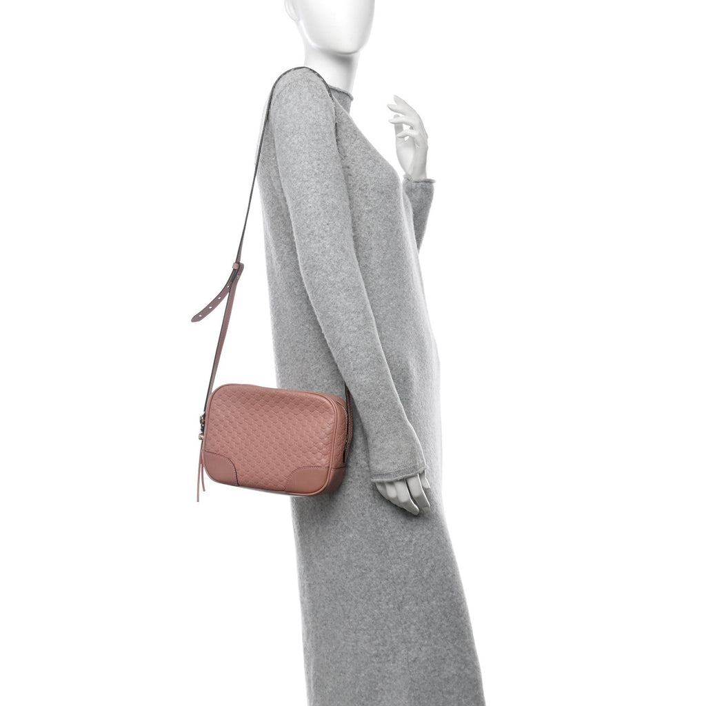 Soft Microguccissima Mini Bree Messenger Bag Soft Pink