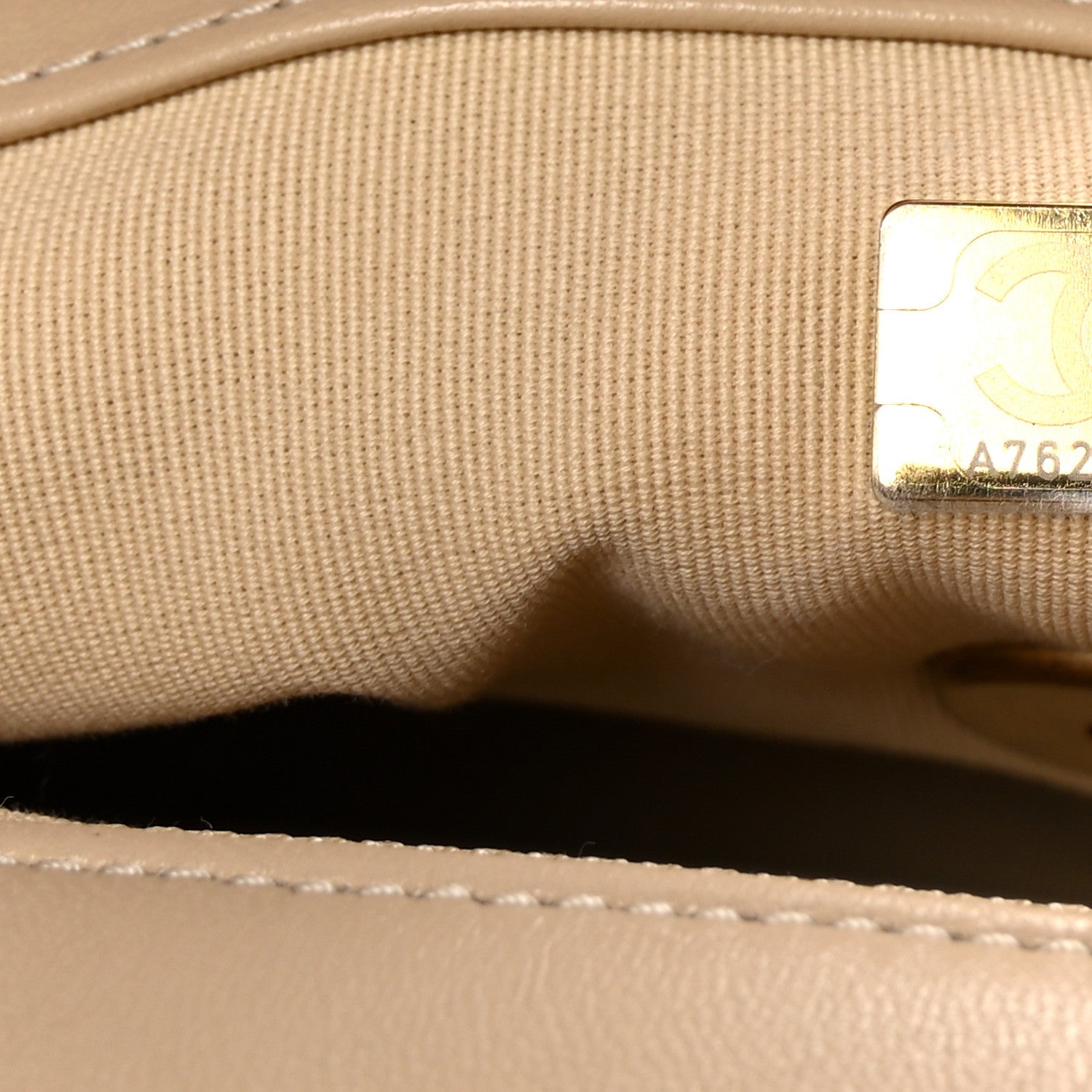 Lambskin Quilted Medium Chanel 19 Flap Beige