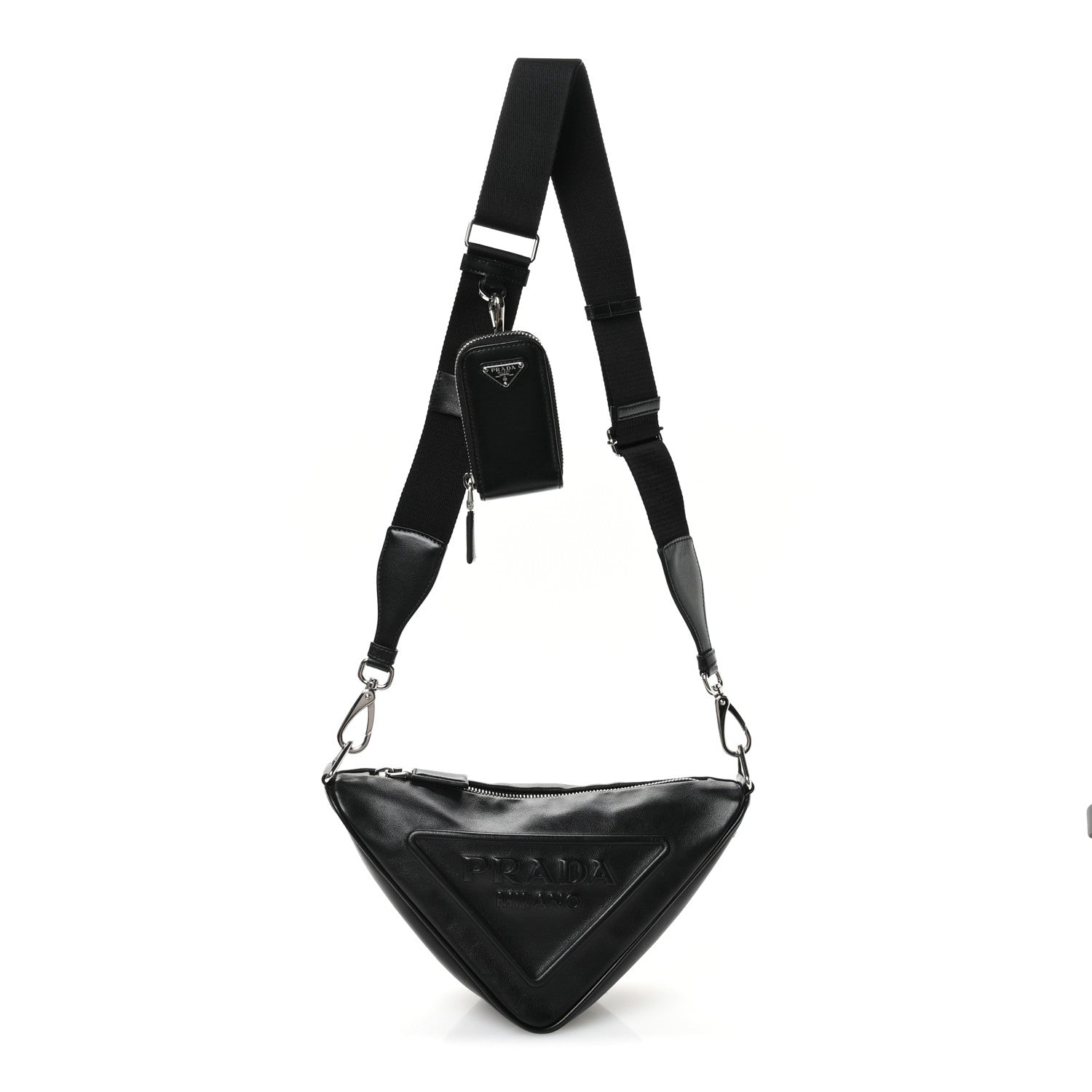 Grace Lux Triangle Shoulder Bag Black
