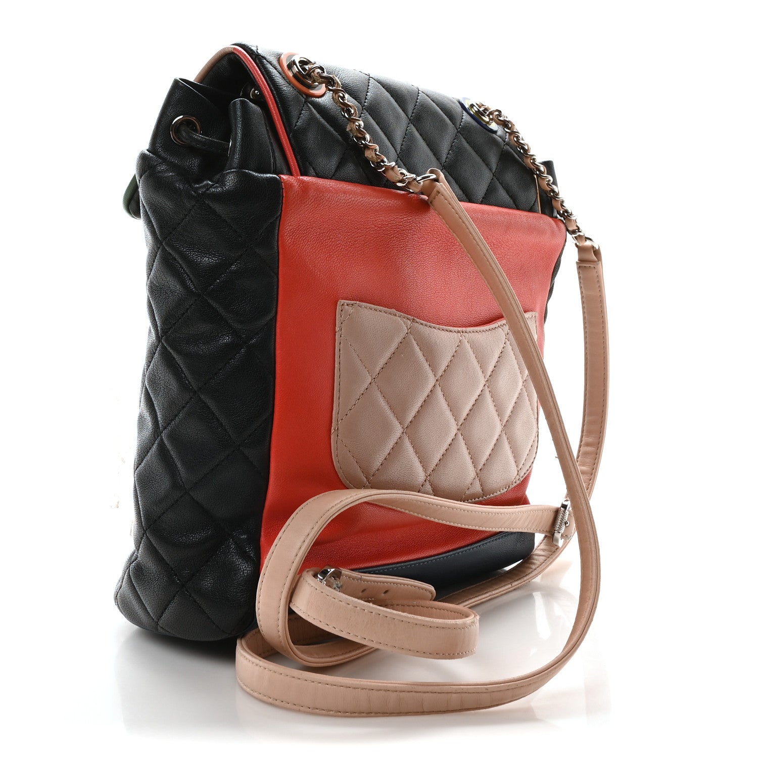 Lambskin Quilted Small Cuba Urban Spirit Backpack Black