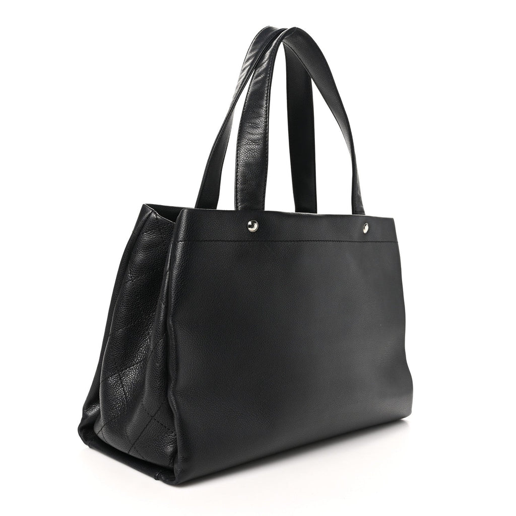 Caviar Executive Cerf Shopper Tote Black
