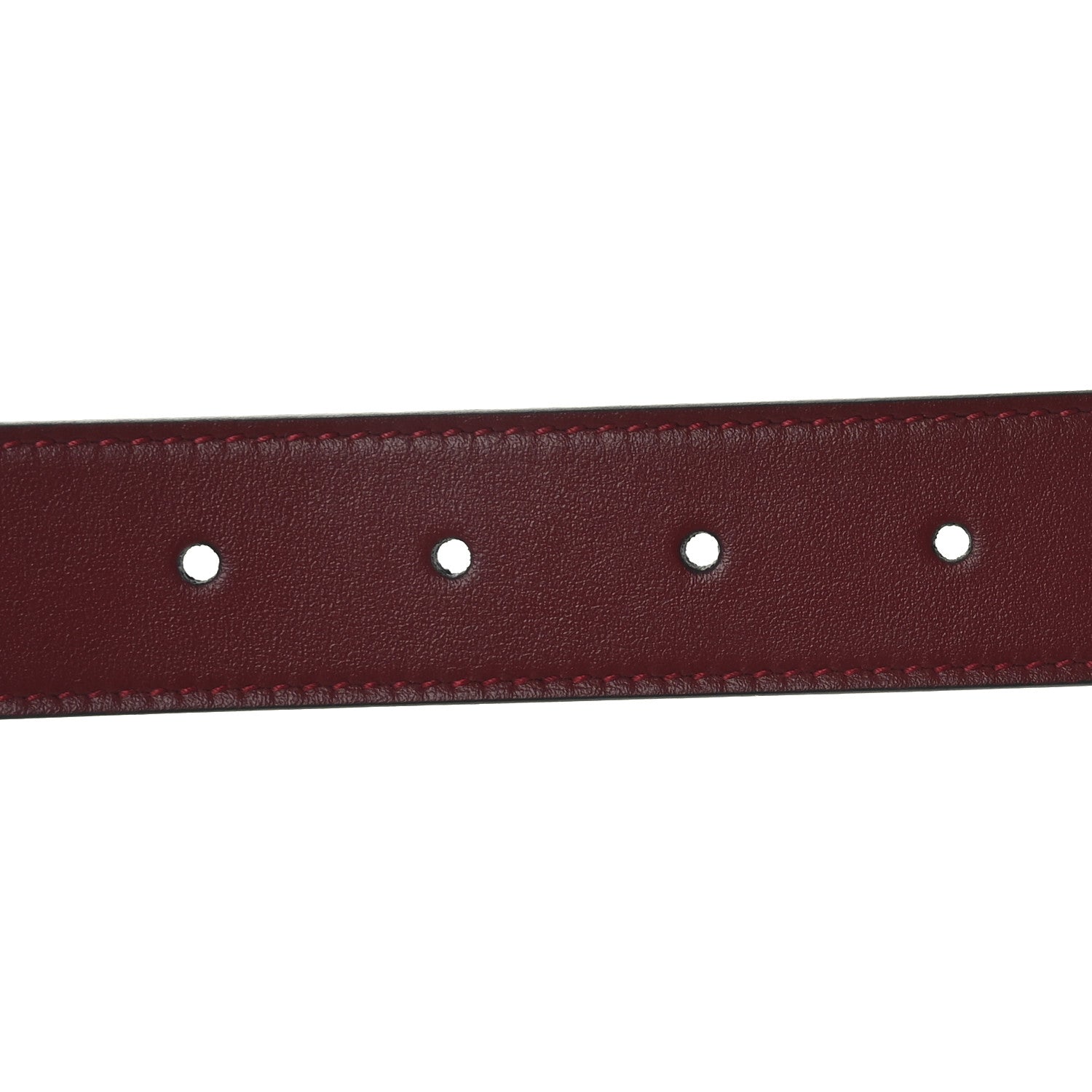 Plutone Calfskin Double G 30mm Belt 75 30 Rosso