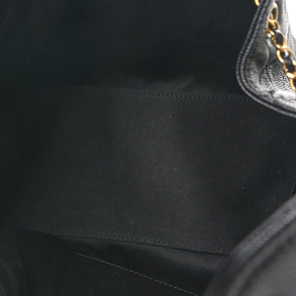 Caviar Quilted Small Chanel 25 Handbag Black