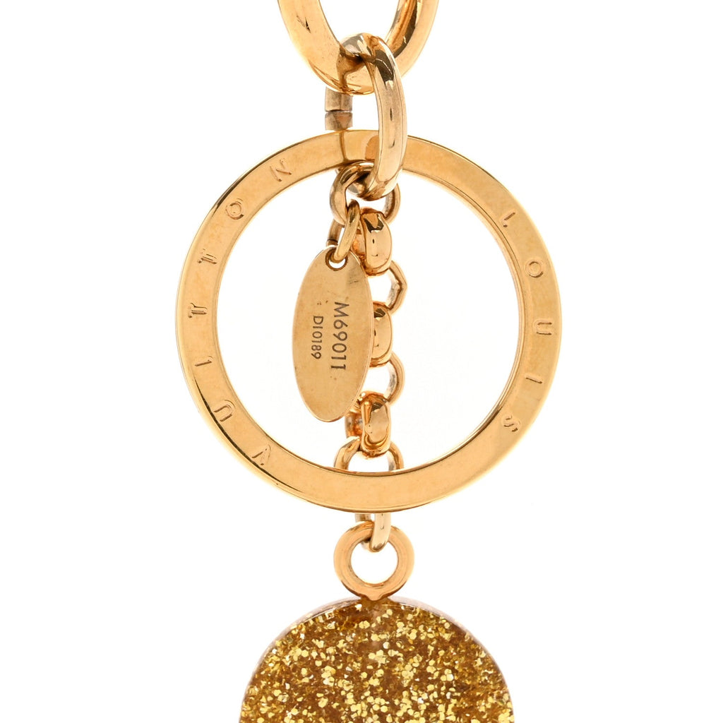 Strass Vivienne Porte Cles Charm Key Holder Gold