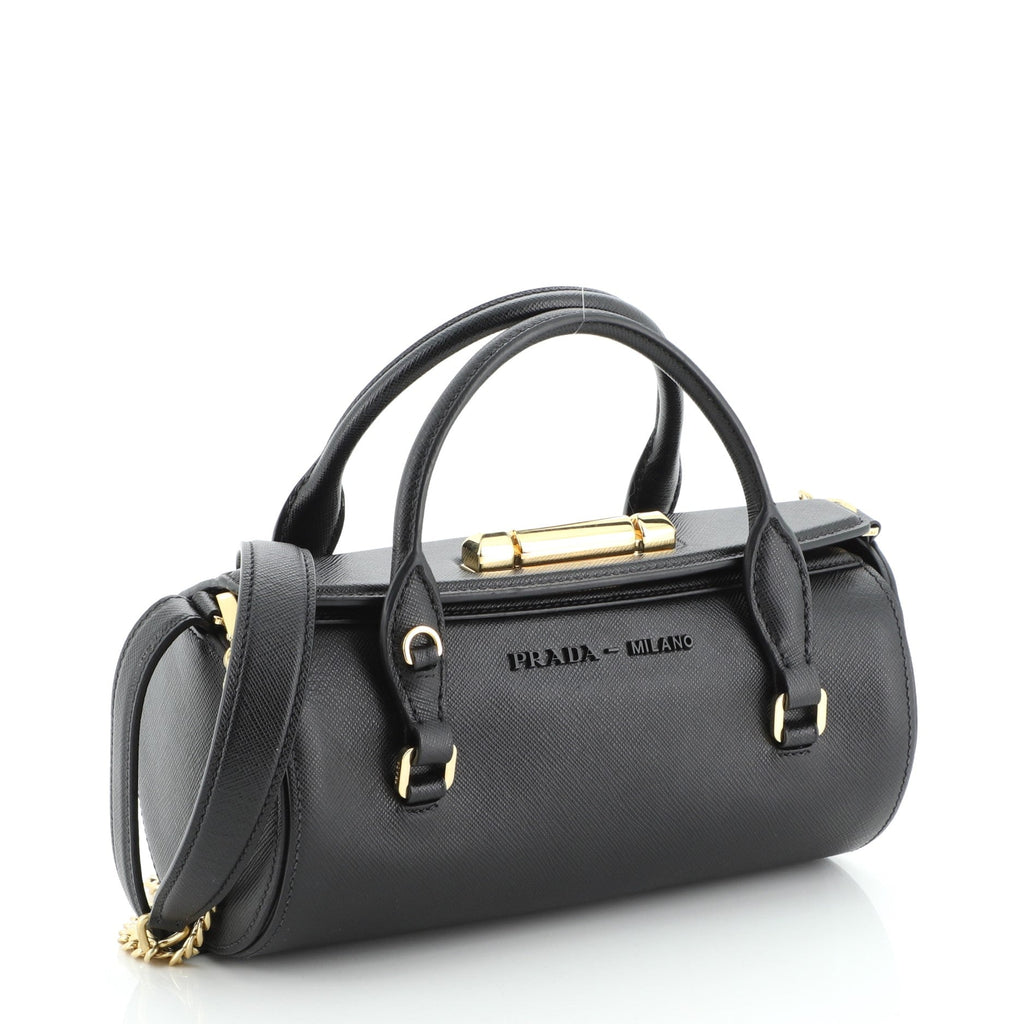 Sybille Barrel Bag Saffiano Leather Mini