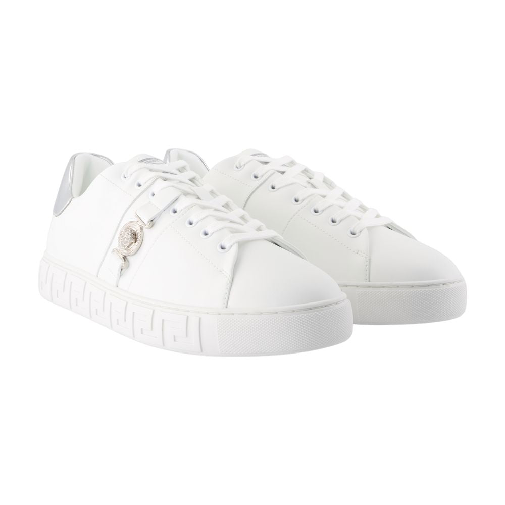 Women's Freebio Hf Sneakers - Versace - Canvas - White