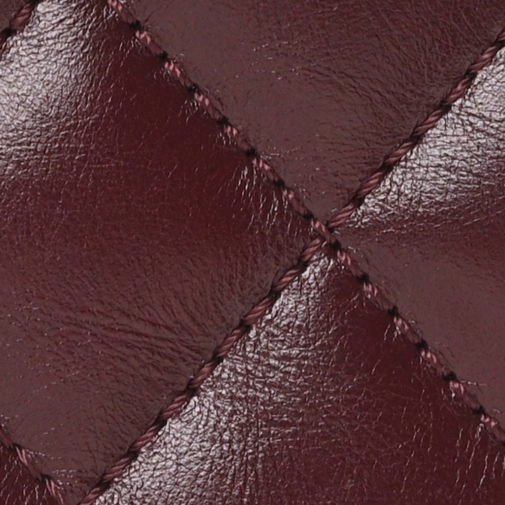 Calfskin Quilted Large Mad About Quilting Flap Burgundy