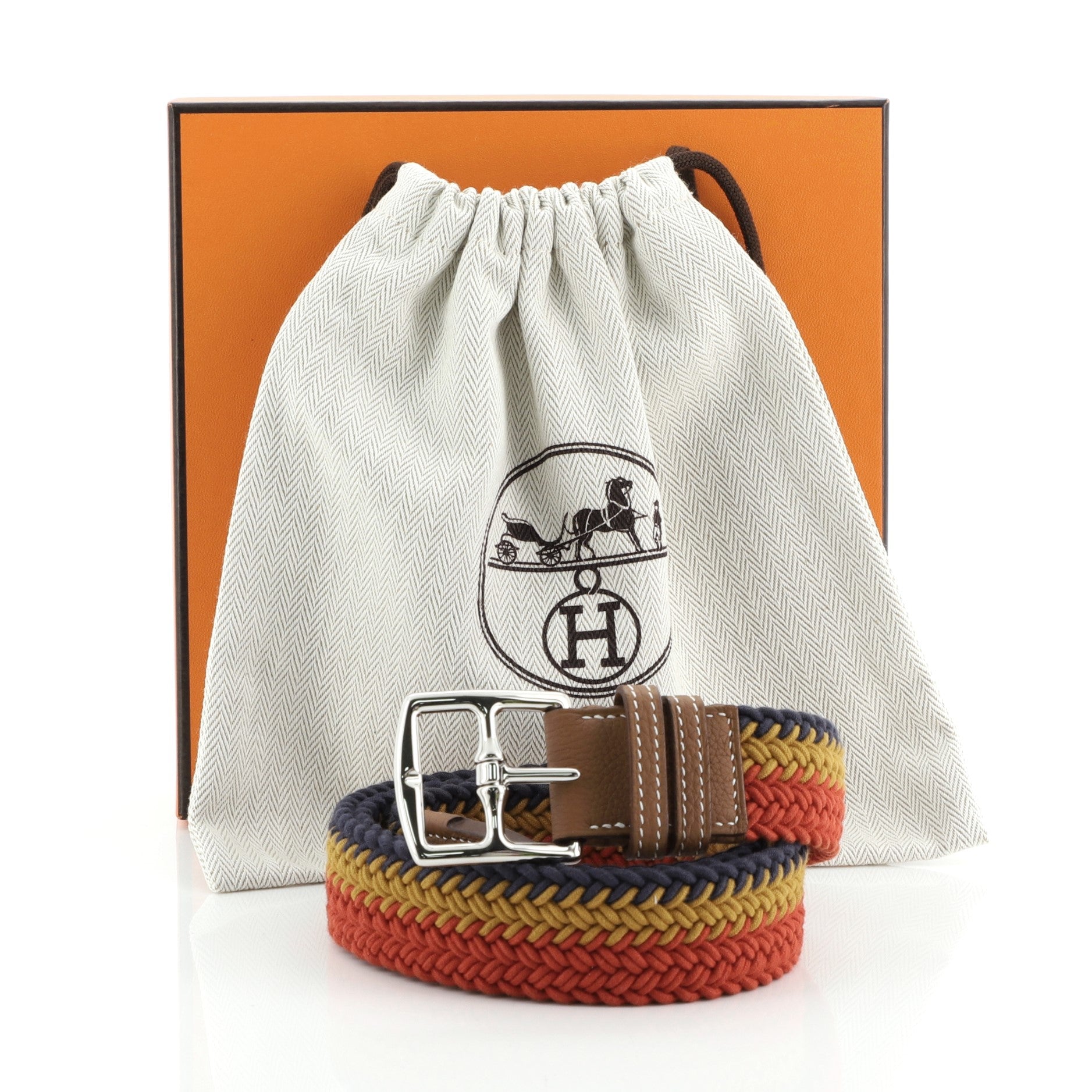 Etriviere Belt Woven Rocabar Canvas Medium 95