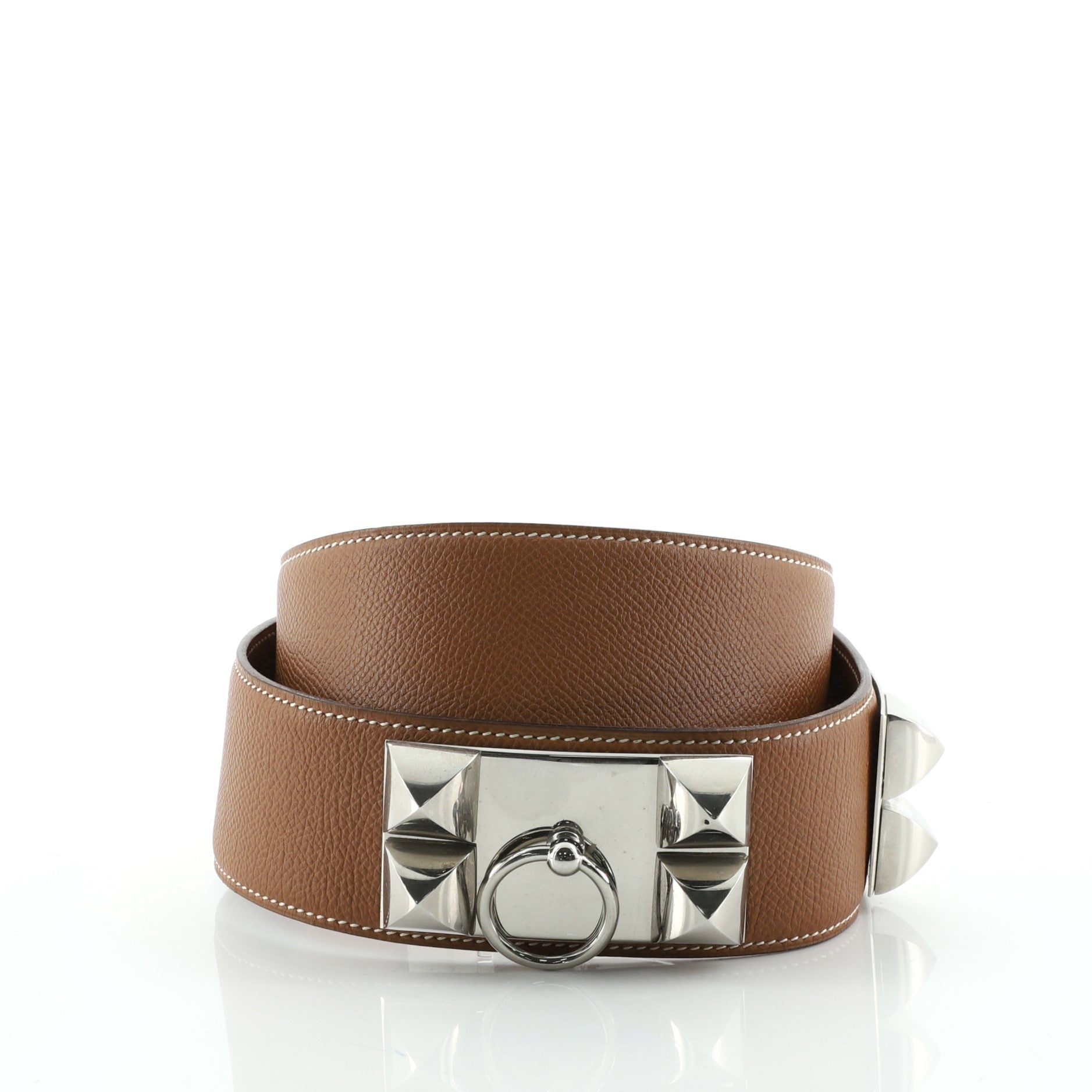 Collier de Chien Belt Leather Wide 70