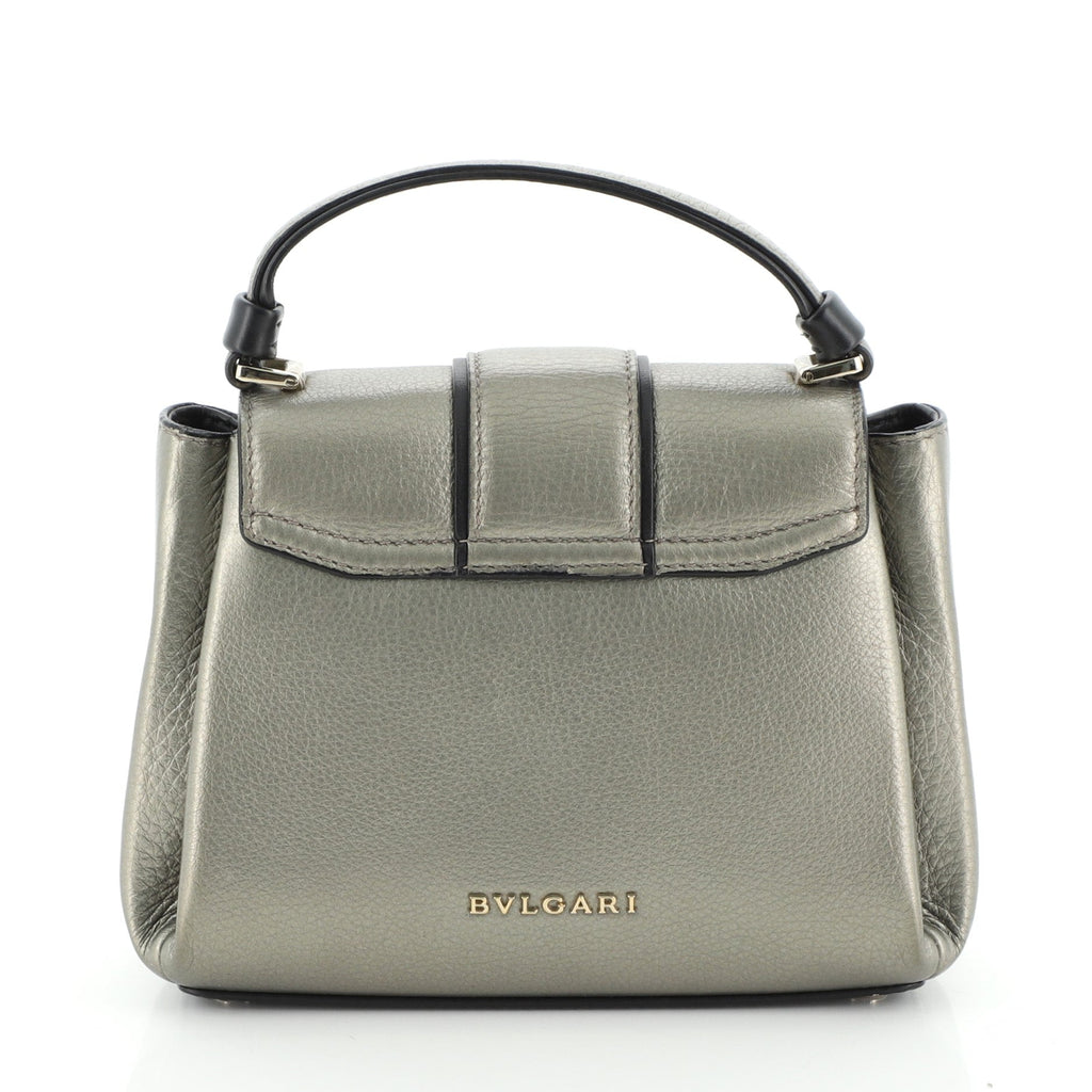Serpenti Viper Top Handle Bag Leather Mini
