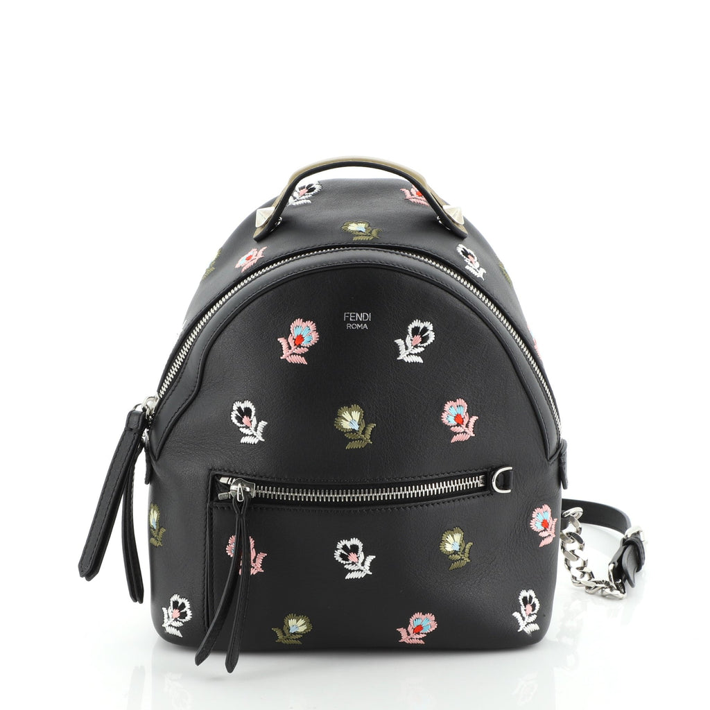 By The Way Backpack Embroidered Leather Mini