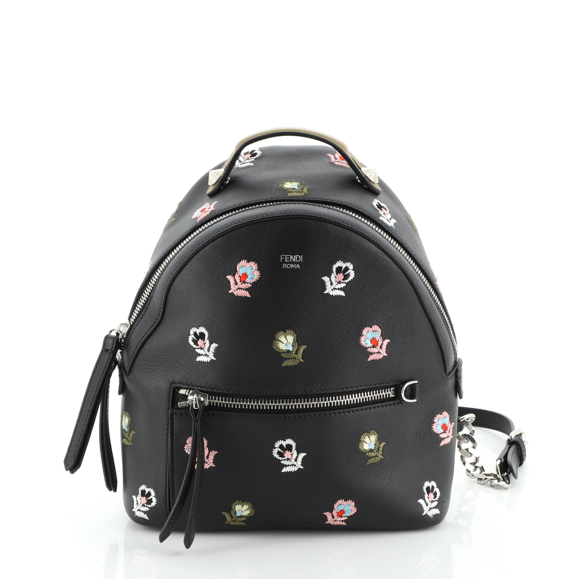 By The Way Backpack Embroidered Leather Mini