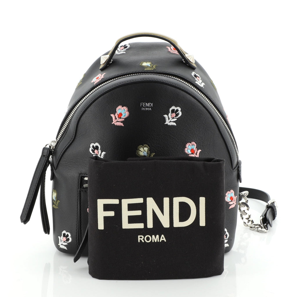 By The Way Backpack Embroidered Leather Mini