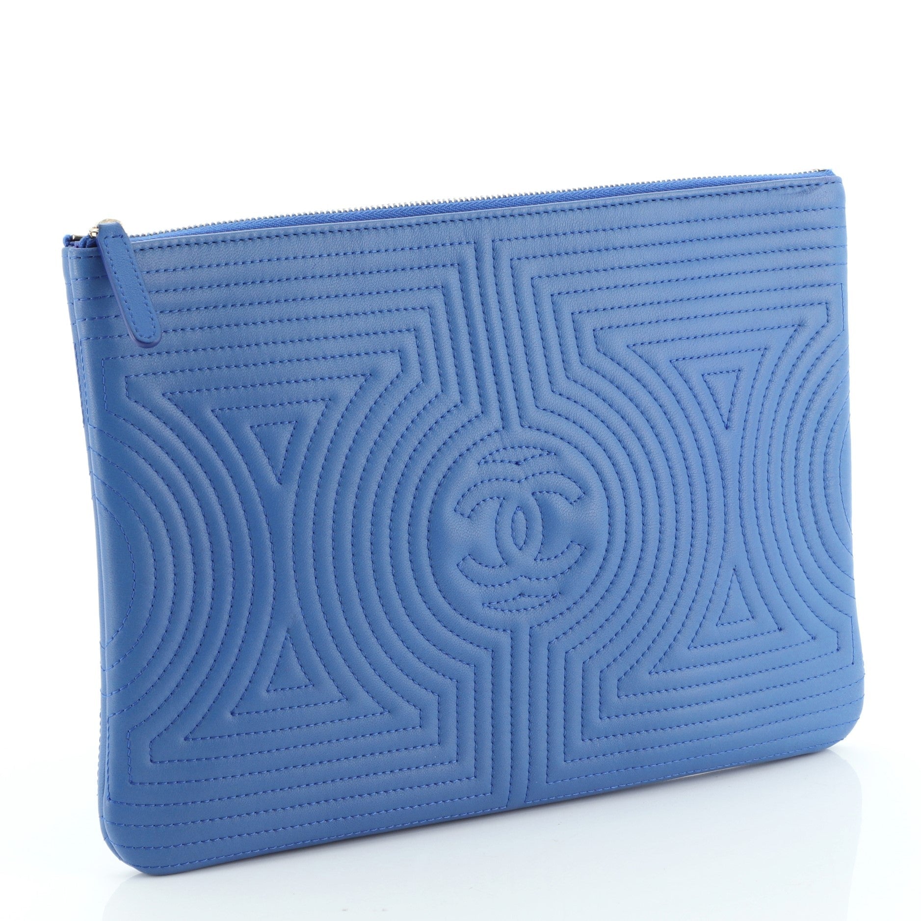 Korean Garden O Case Clutch Quilted Lambskin Medium