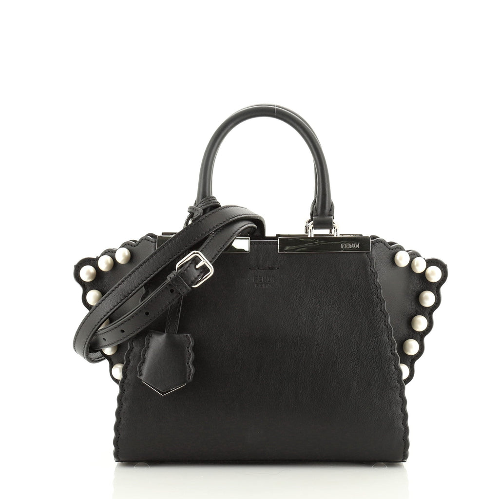 3Jours Bag Pearl Embellished Leather Mini