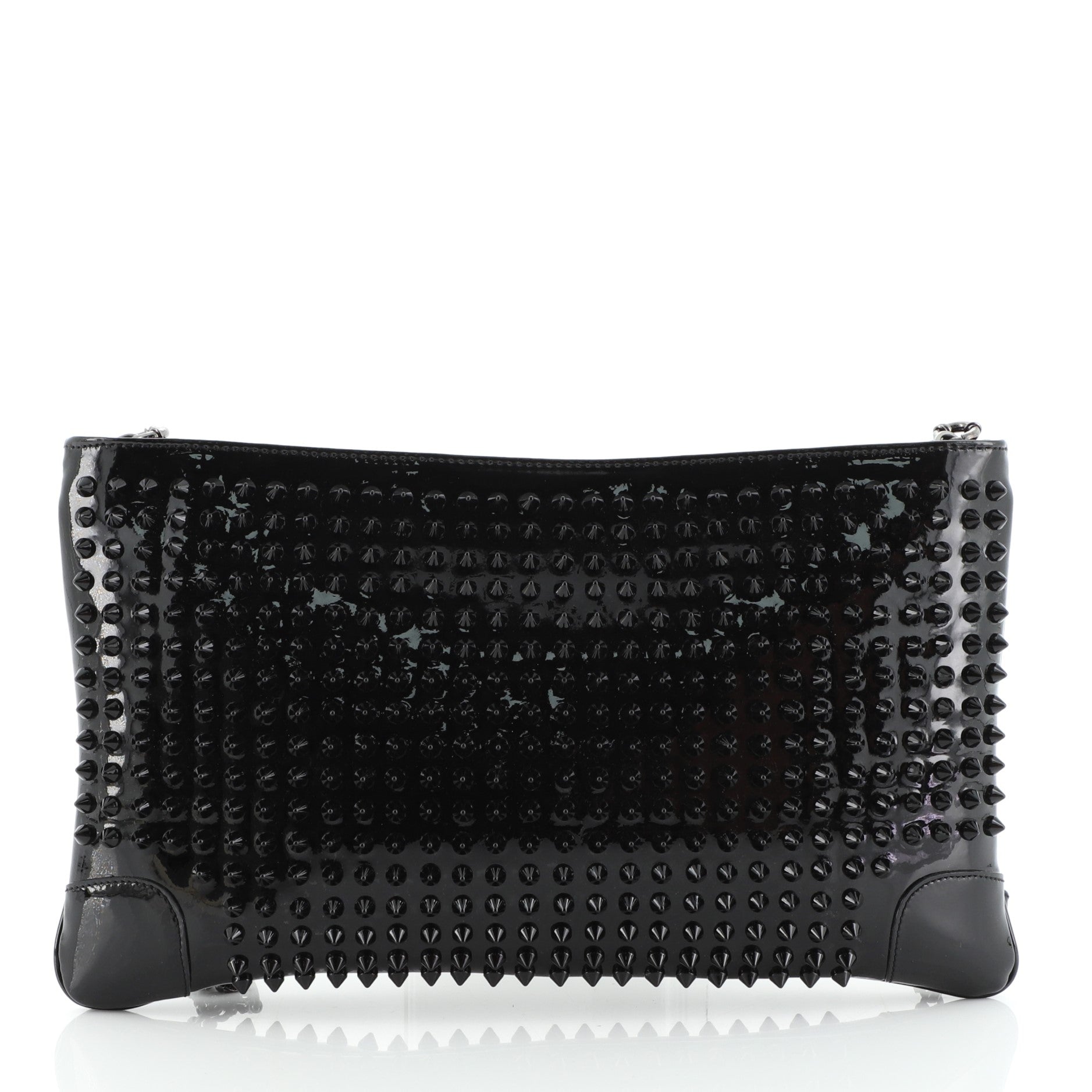 Loubiposh Clutch Spiked Patent