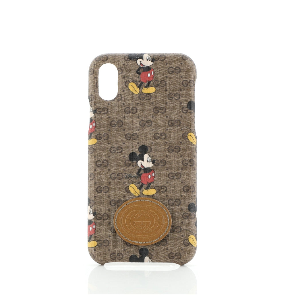 Disney Mickey Mouse iPhone Case Printed Mini GG Coated Canvas X/XS