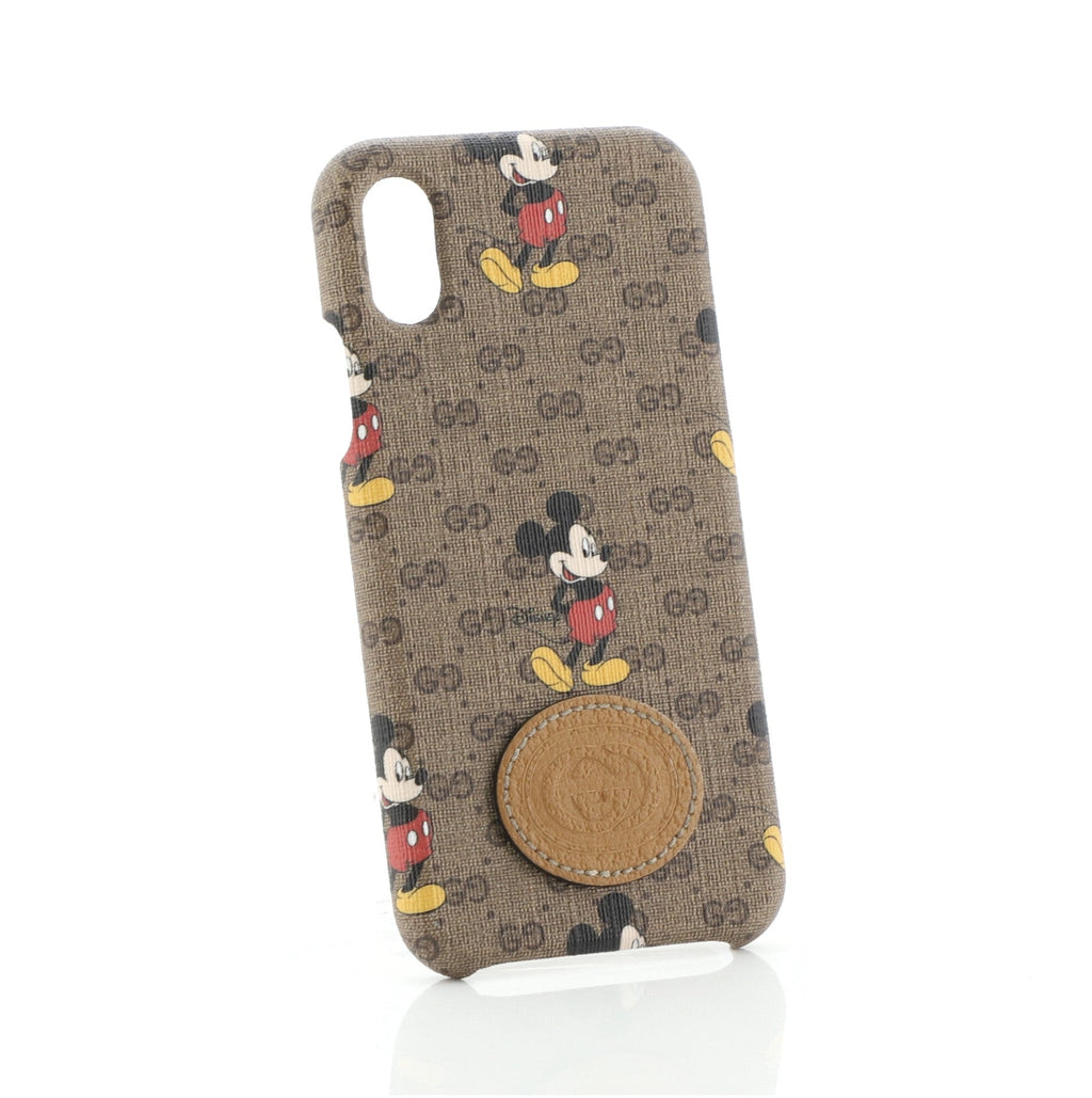 Disney Mickey Mouse iPhone Case Printed Mini GG Coated Canvas X/XS