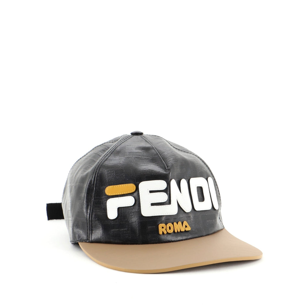 Mania Logo Cap Zucca Coated Canvas with Leather Medium