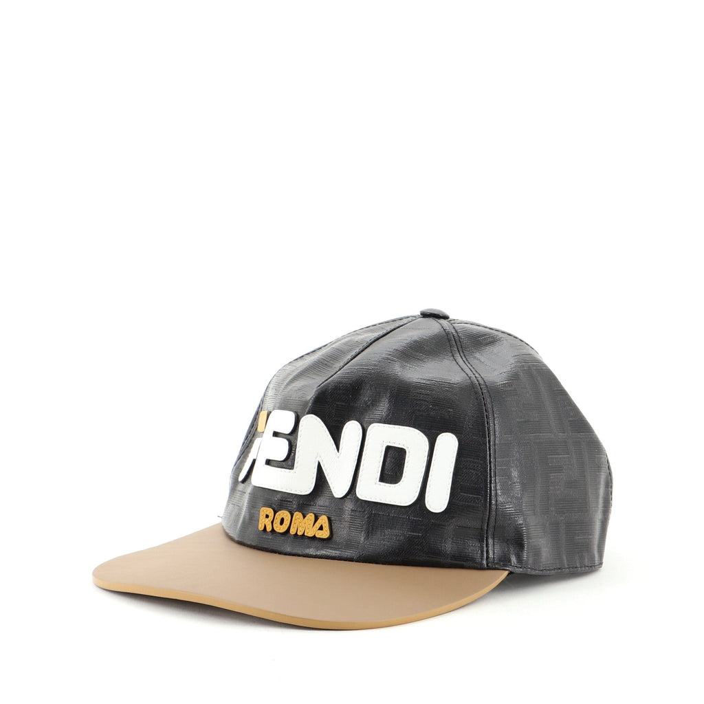 Mania Logo Cap Zucca Coated Canvas with Leather Medium