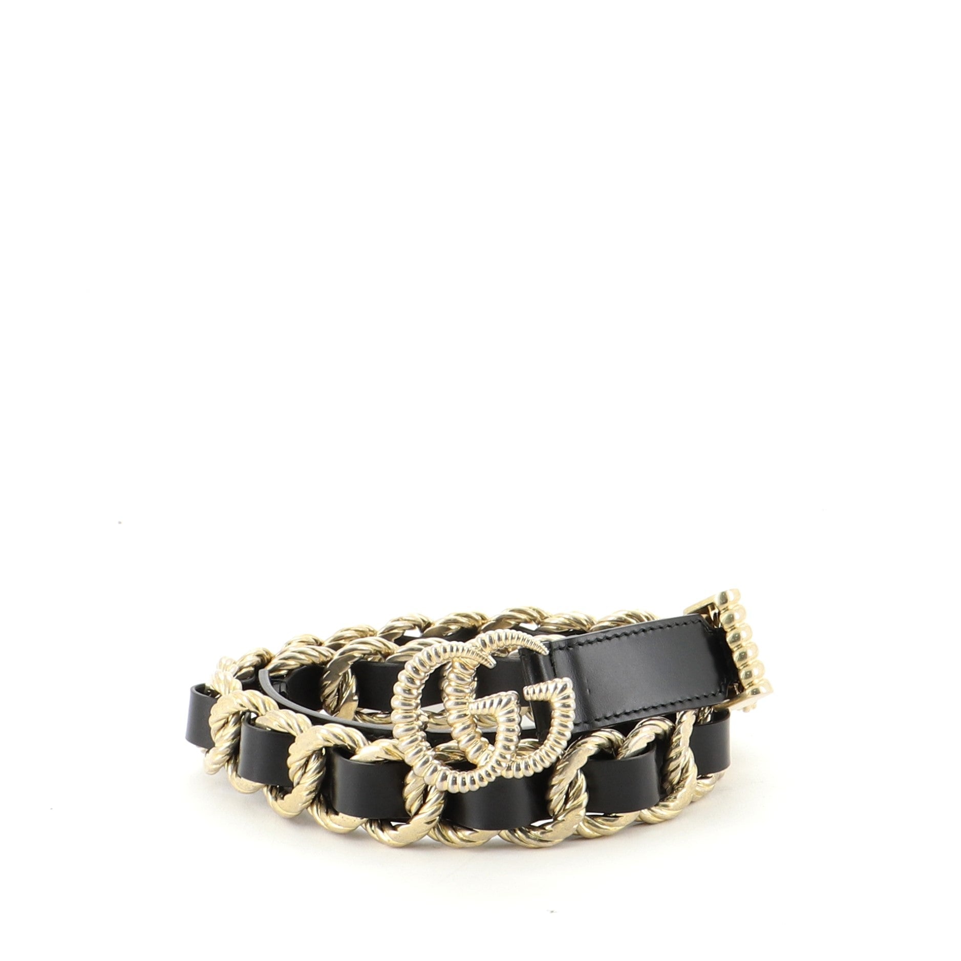 Marmont Chain Belt Leather and Metal Thin 75