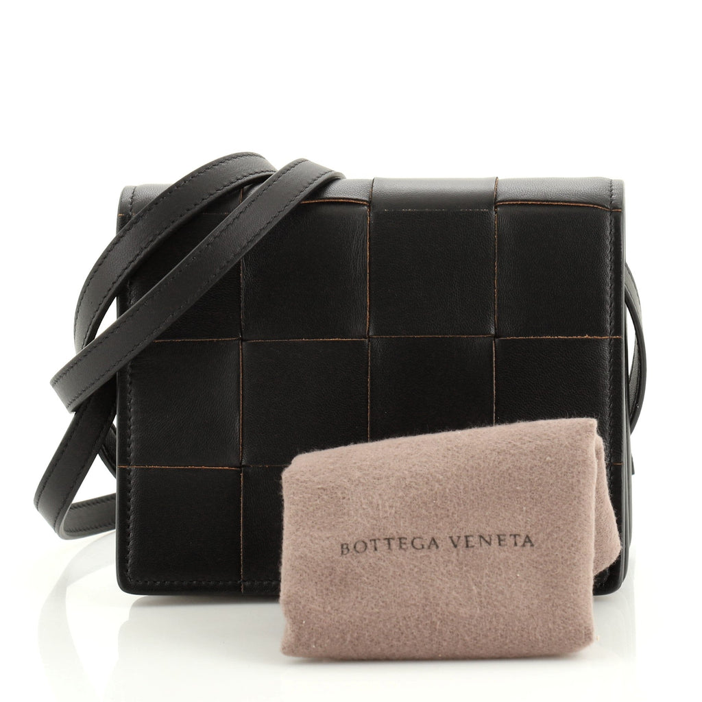 Cassette Crossbody Bag Maxi Intrecciato Leather Mini