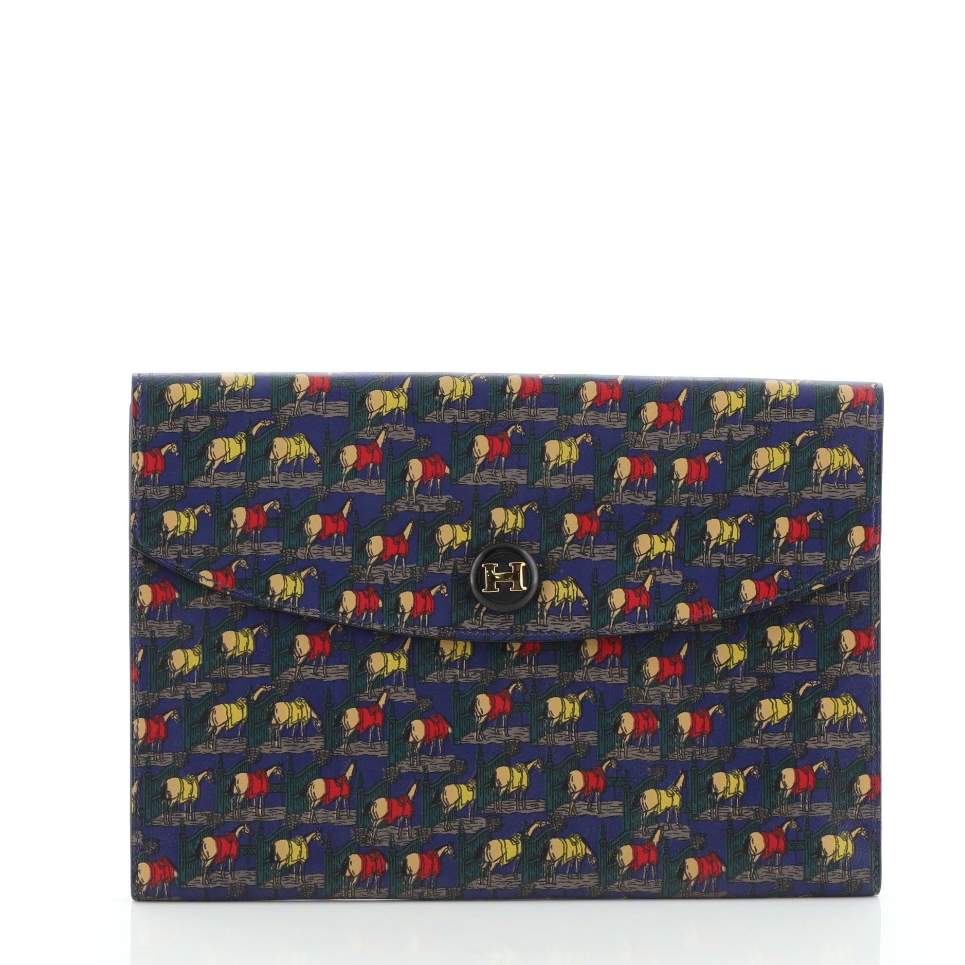 Rio Clutch Printed Leather PM