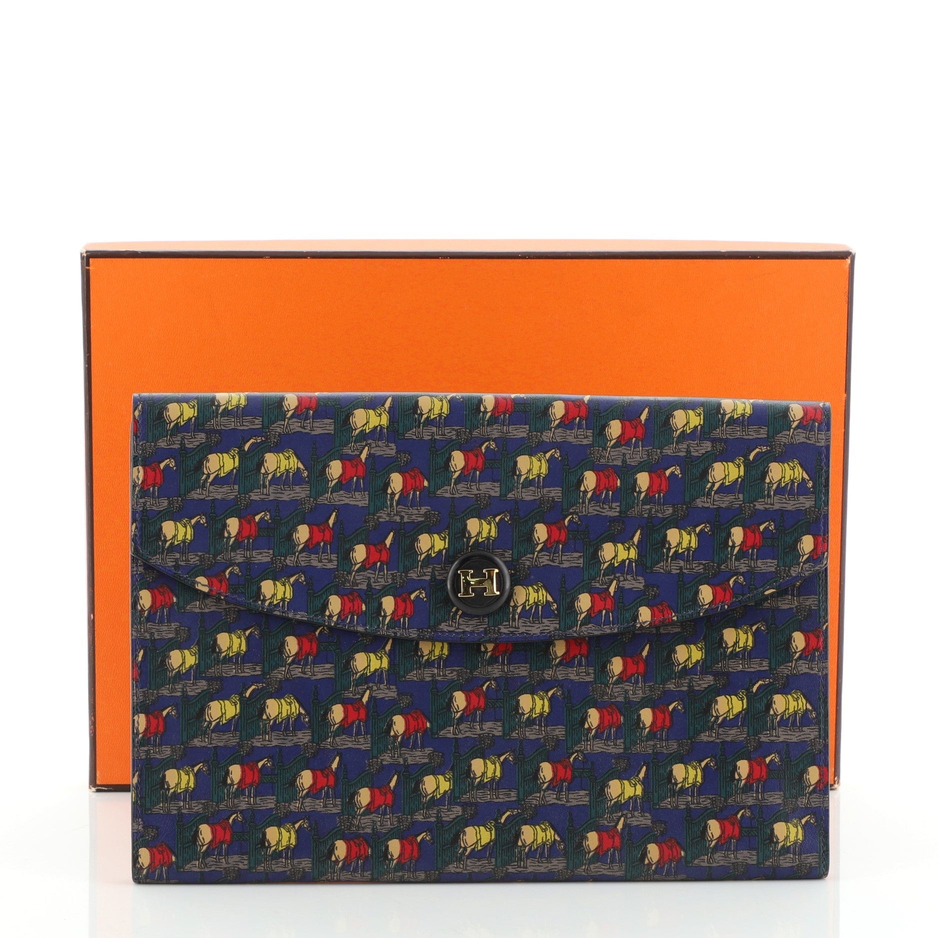 Rio Clutch Printed Leather PM