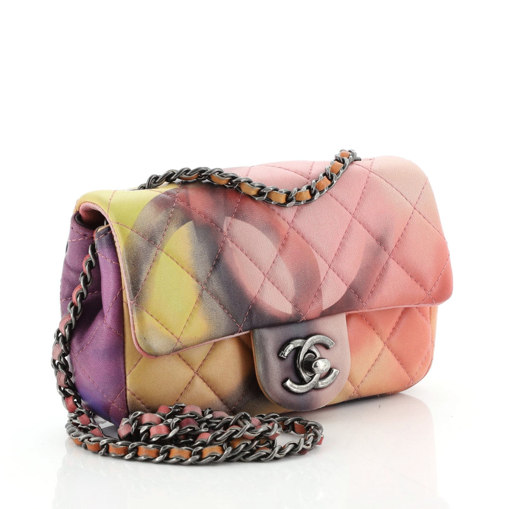Flower Power Flap Bag Quilted Lambskin Extra Mini