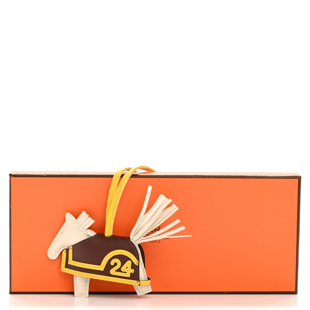 Milo Lambskin Grigri Rodeo Robeo 24 Bag Charm PM Craie Terre Jaune De Naples