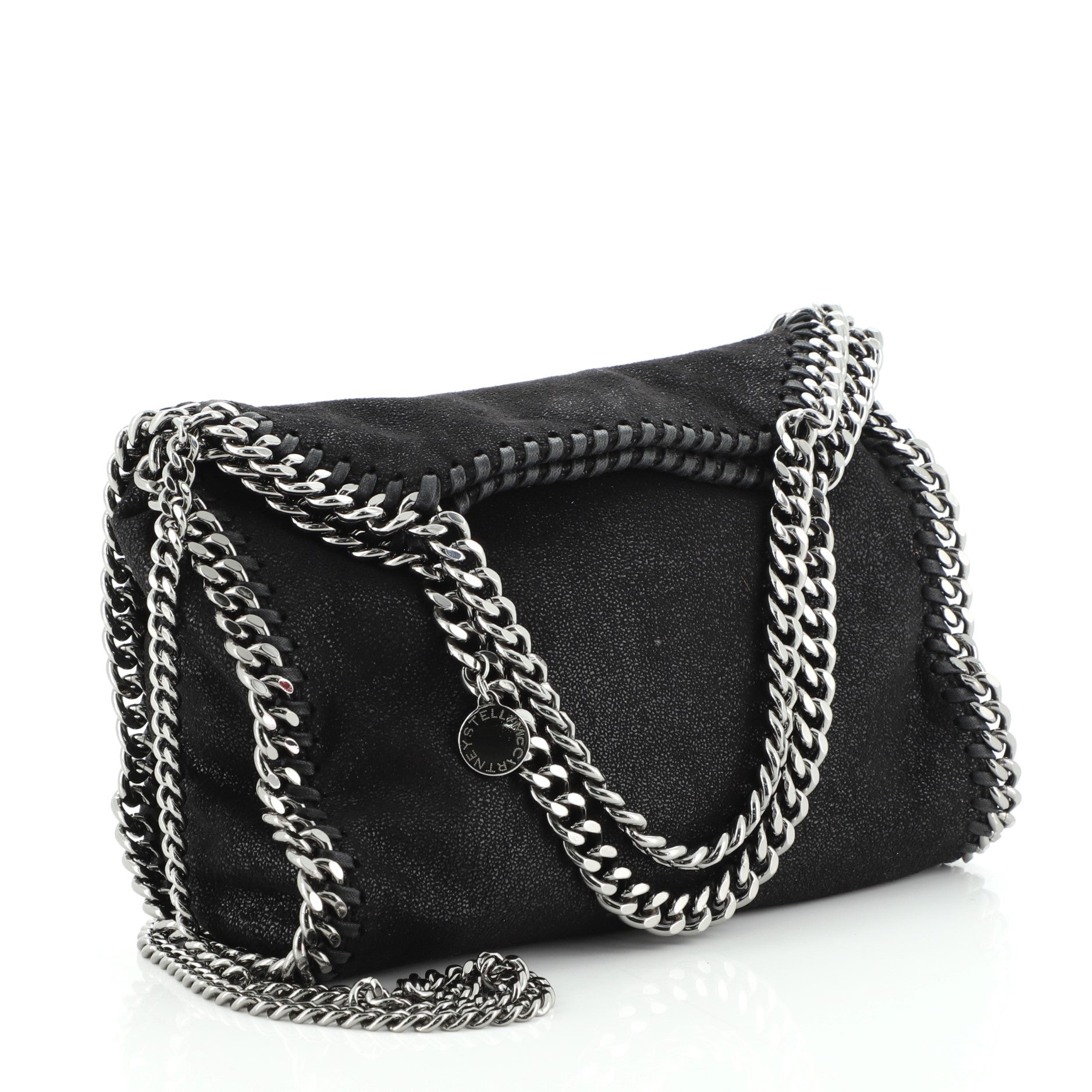 Falabella Fold Over Crossbody Bag Shaggy Deer Mini
