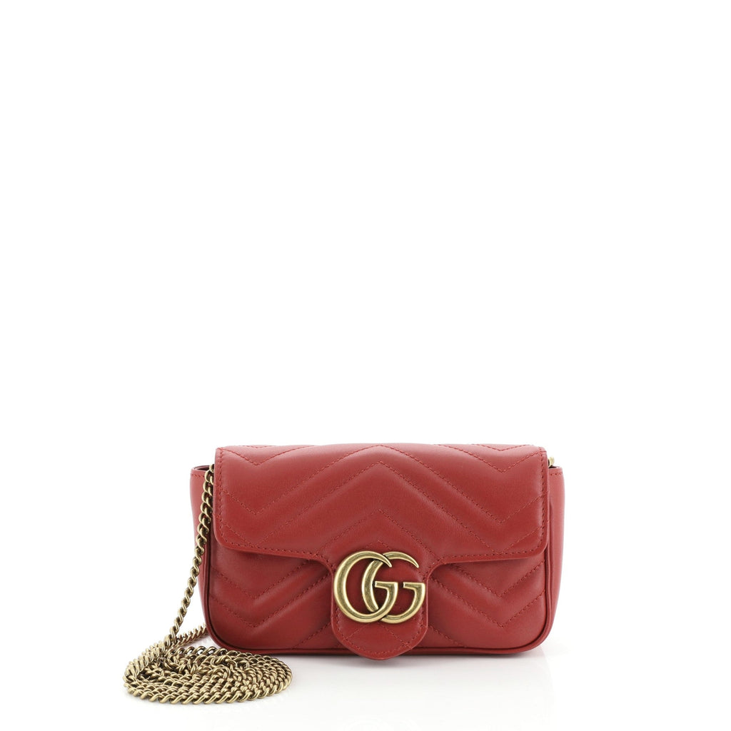 GG Marmont Flap Bag Matelasse Leather Super Mini