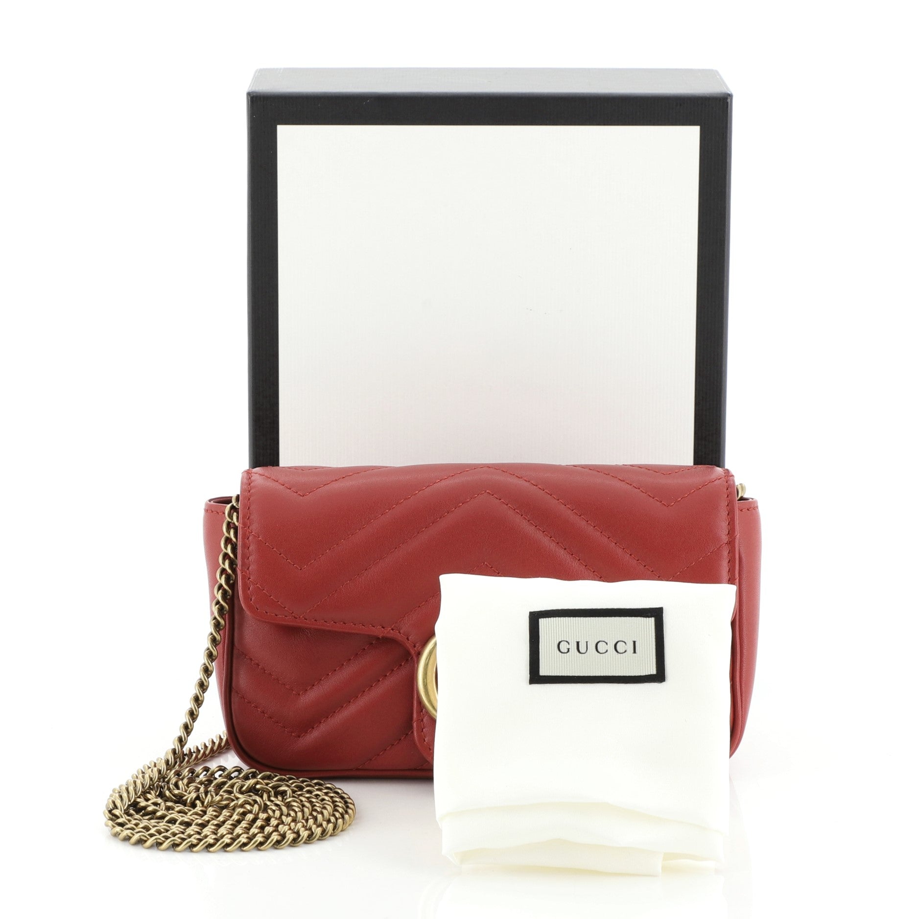 GG Marmont Flap Bag Matelasse Leather Super Mini
