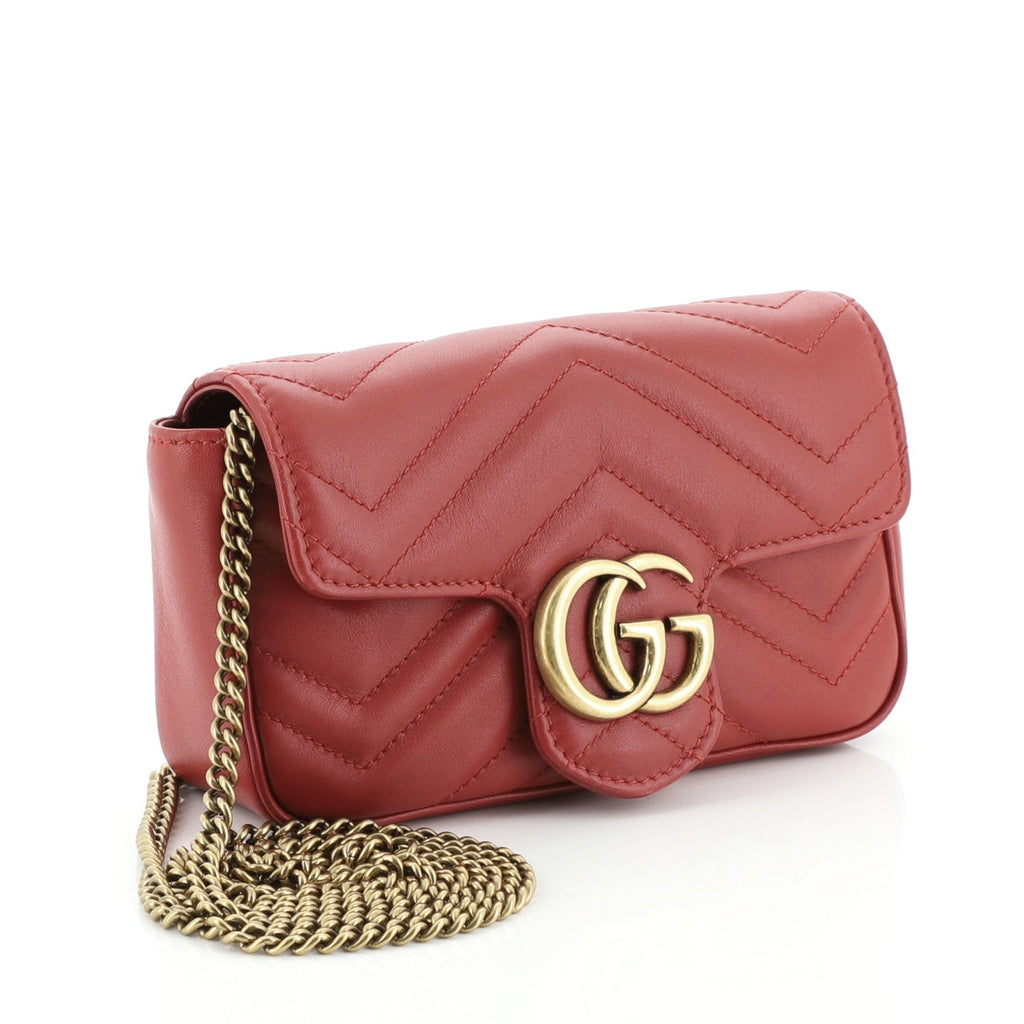 GG Marmont Flap Bag Matelasse Leather Super Mini