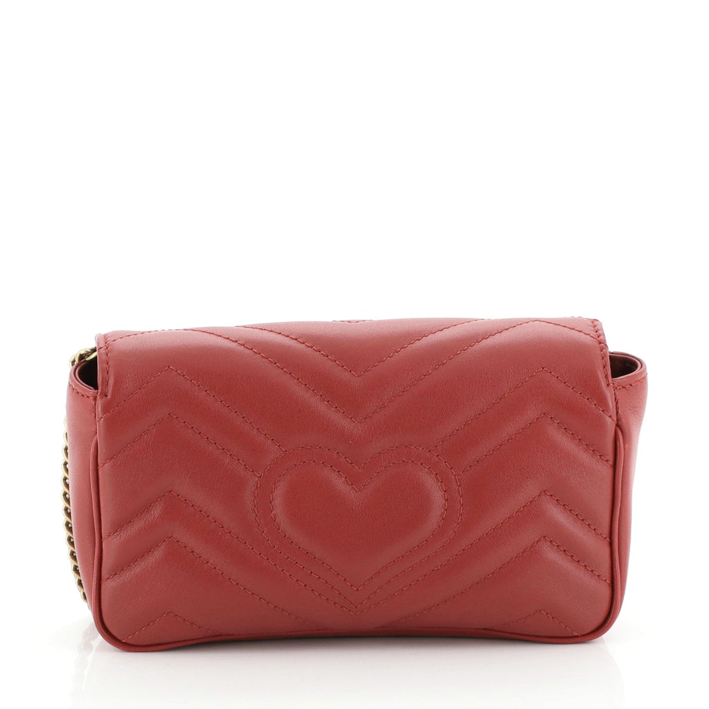 GG Marmont Flap Bag Matelasse Leather Super Mini