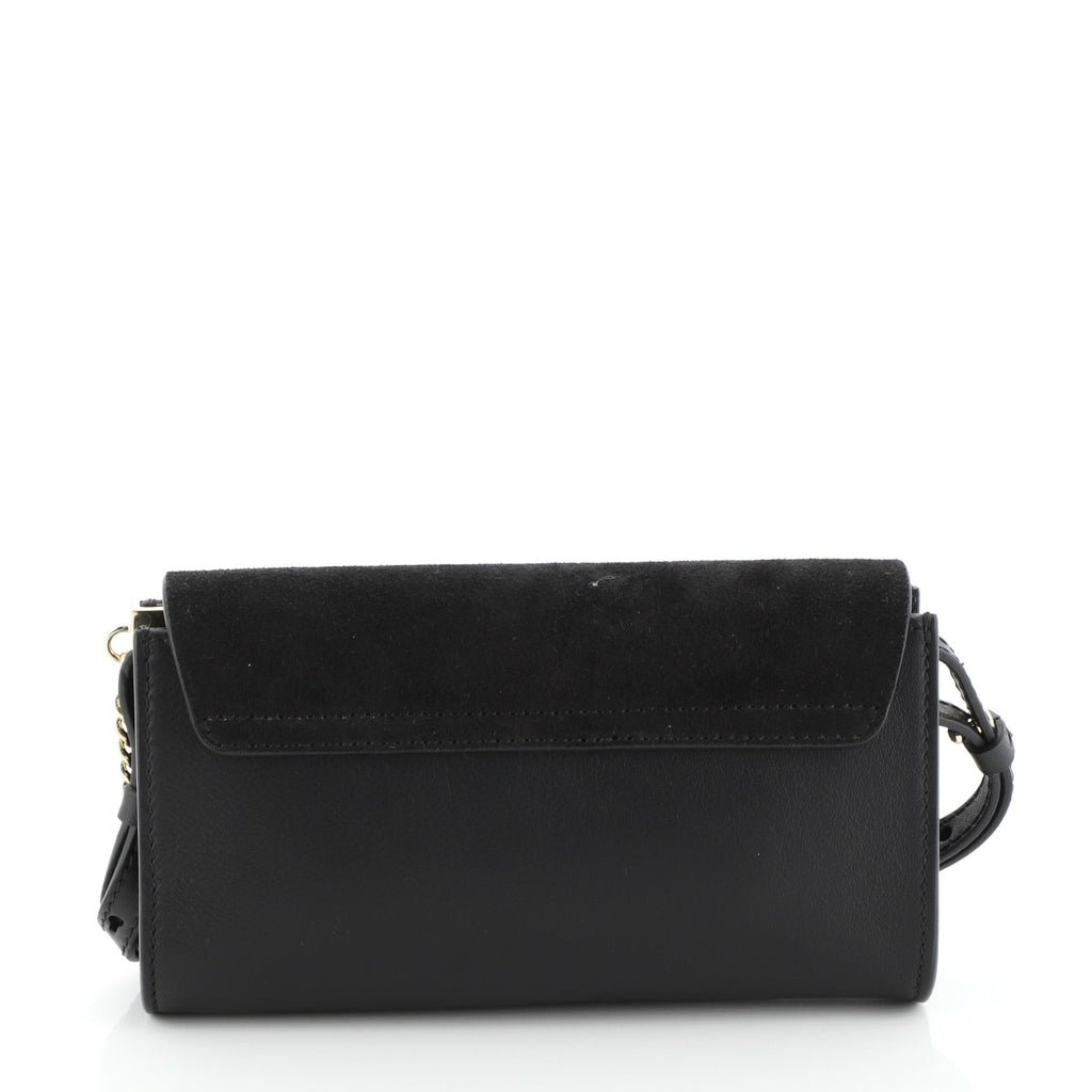 Faye Shoulder Bag Leather and Suede Mini