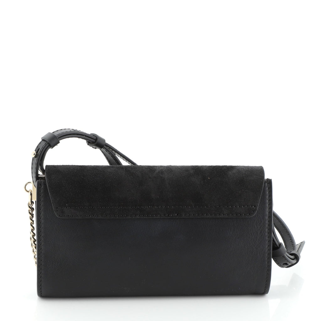 Faye Shoulder Bag Leather and Suede Mini